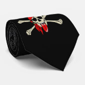 Cravate Pirate Laurent Drapeau avec la langue extra-longue (Roulé)
