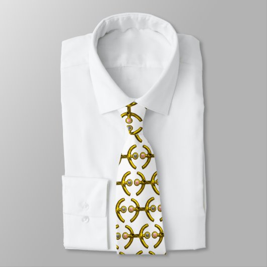 Cravate PISCES, Bijou d'anniversaire Zodical (Attaché)