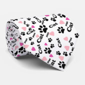 Cravate Pistes de chats (Roulé)