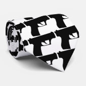 Cravate pistolet noir (Roulé)