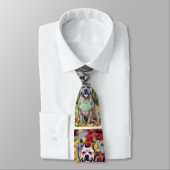 Cravate Pit bull dog men's Tie Abstract (Attaché)