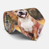 Cravate Pit bull dog men's Tie Abstract (Roulé)