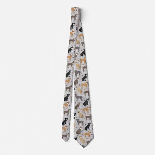 Cravate Pitbull Paws and Bones Neck Tie (Dos)