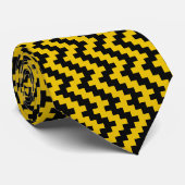 Cravate Pittsburgher YINZ ZAGH ! (Roulé)