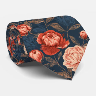 Cravate Pivoines Mariage Unique Floral Marié