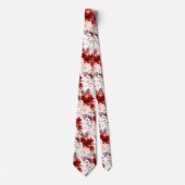 Cravate PixDezine H2 Fleurs Teinte Rouille Orange Rose (Devant)