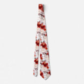 Cravate PixDezine H2 Fleurs Teinte Rouille Orange Rose (Dos)