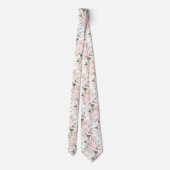 Cravate PixDezines Aquarelle Roses (Dos)