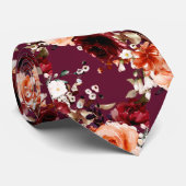 Cravate PixDezines Automne Rose n Peonies do-it-yourself A (Roulé)