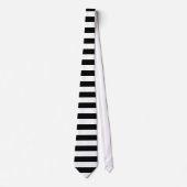 Cravate PixDezines BLACK+BLANC STRIPES/do-it-yourself COUL (Devant)