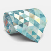 Cravate PixDezines Boho Géométrique/triangles ajustables (Roulé)