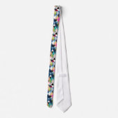 Cravate PixDezines Boho Triangles géométriques/réglables (Dos)
