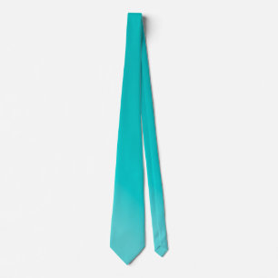 Cravate PixDezines Dégradé de paon sarcelle, couleur DIY