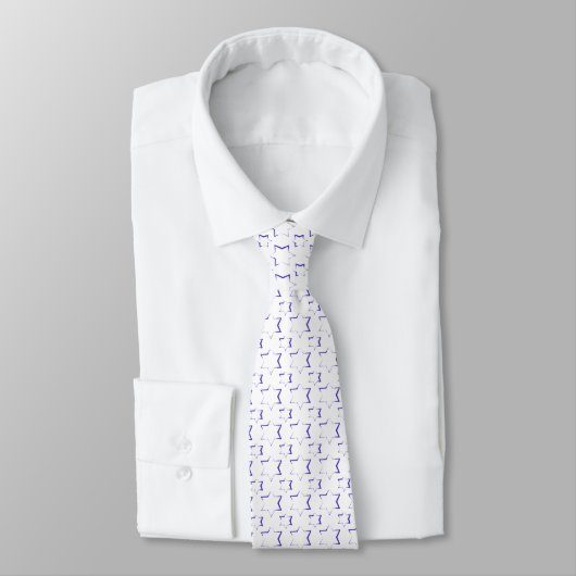 Cravate PixDezines étoile bleue royale de david/do-it-your (Attaché)