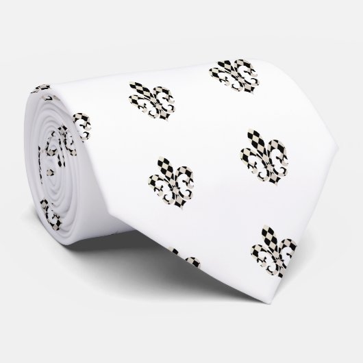 Cravate PixDezines Fleur de lis/do-it-yourself couleur arr (Roulé)
