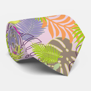 Cravate PixDezines forêt tropicale/do-it-yourself arrière