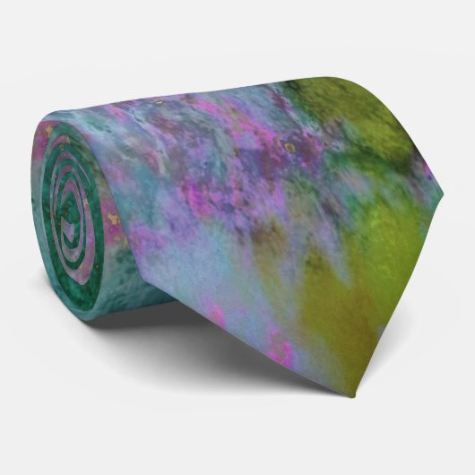 CRAVATE PIXDEZINES GALAXY ABSTRAIT, FILTRE FOG (Roulé)