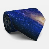 Cravate PixDezines GALAXY ASTRONOMRATION/COSMIC (Roulé)