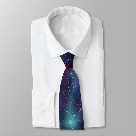 Cravate PixDezines GALAXY ASTRONOMRATION/COSMIC (Attaché)