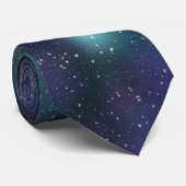 Cravate PixDezines GALAXY ASTRONOMRATION/COSMIC (Roulé)