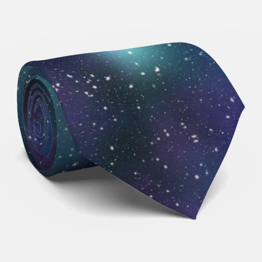 Cravate PixDezines GALAXY ASTRONOMRATION/COSMIC (Roulé)