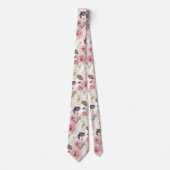 Cravate PixDezines H2 Blush Roses Roses Roses Roses Roses (Devant)