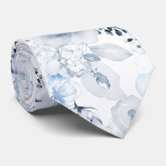 Cravate PixDezines H2 Dusty Roses de la Marine Bleue Crava (Roulé)