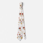 Cravate PixDezines H2 Fall Garden Flowers (Devant)