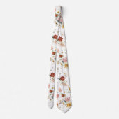 Cravate PixDezines H2 Fall Garden Flowers (Dos)
