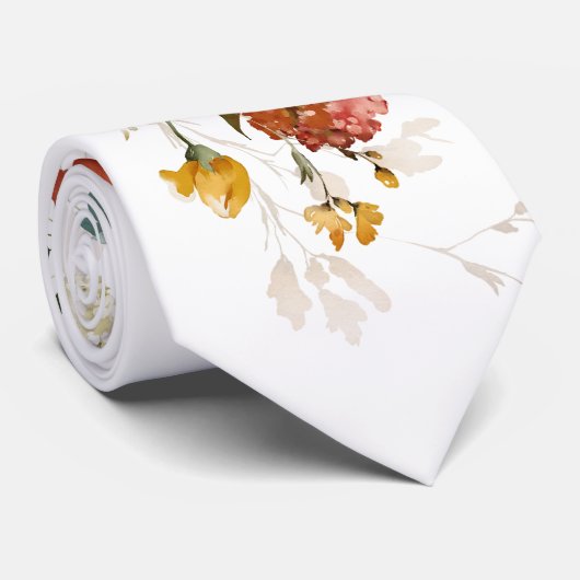 Cravate PixDezines H2 Fall Garden Flowers do-it-yourself F (Roulé)