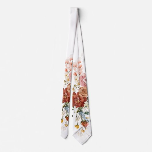 Cravate PixDezines H2 Fall Garden Flowers do-it-yourself F (Dos)