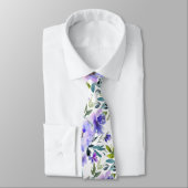 Cravate PixDezines H2 Fleurs de printemps Violet Violet Ro (Attaché)