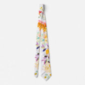 Cravate PixDezines H2 Fleurs d'été Teintes vives (Dos)