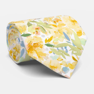 Cravate PixDezines H2 Fleurs d'Été Teintes Vives