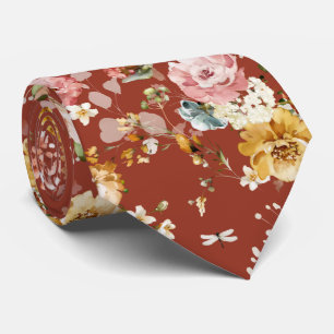 Cravate PixDezines H2 Jardin de fleurs d'automne Tie