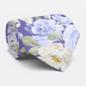 Cravate PixDezines H2 Lumière Lilac Violet Roses do-it-you (Roulé)