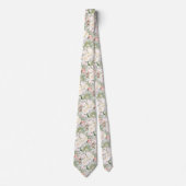 Cravate PixDezines H2 Roses Blush Cream do-it-yourself Arr (Devant)
