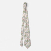 Cravate PixDezines H2 Roses Blush Cream do-it-yourself Arr (Dos)