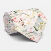 Cravate PixDezines H2 Roses Blush Cream do-it-yourself Arr (Roulé)