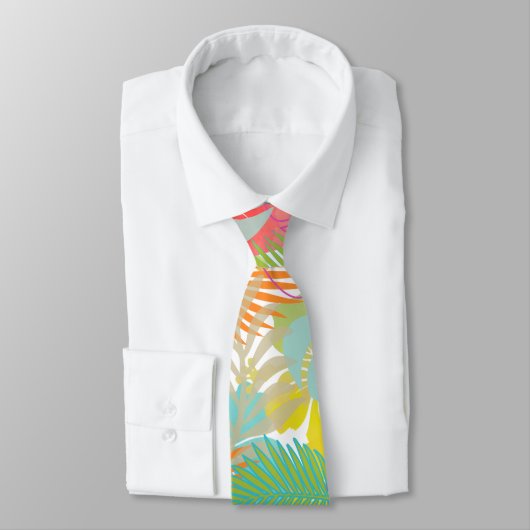 Cravate PixDezines Hibiscus/Rainforest/do-it-yourself Arri (Attaché)