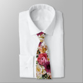 Cravate PixDezines Moody Flowers do-it-yourself Arrière - (Attaché)