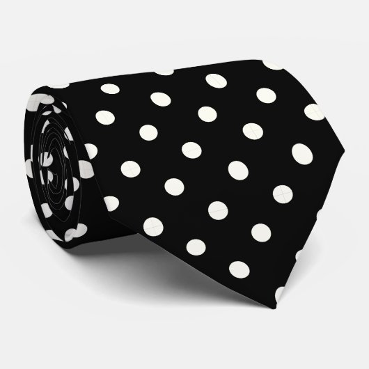 Cravate PixDezines pois, DO-IT-YOURSELF couleur arrière -  (Roulé)