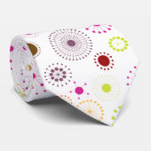 Cravate PixDezines Retro Stars, couleur arrière - plan per (Roulé)