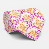 Cravate PixDezines rossi damask/do-it-yourself arrière - p (Roulé)