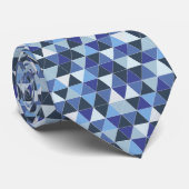 Cravate PixDezines triangles géométriques/ajustables (Roulé)