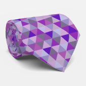 Cravate PixDezines triangles géométriques/réglables (Roulé)