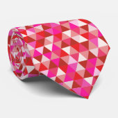 Cravate PixDezines triangles géométriques/réglables (Roulé)
