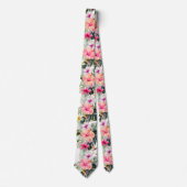 Cravate PixDezines Tropical Paradise Floral Foliage (Devant)