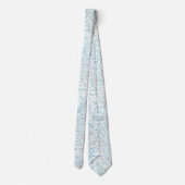Cravate PixDezines William Morris Branche de Saule Bleu Po (Dos)