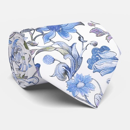 Cravate PixDezines William Morris Cornflower do-it-yoursel (Roulé)
